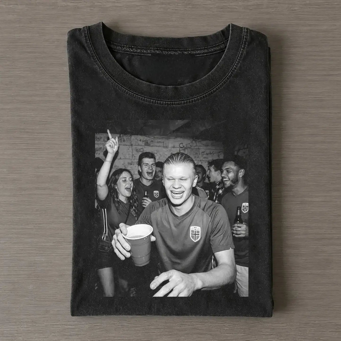 Cowboy Haaland Norway Funny Washed T-Shirt