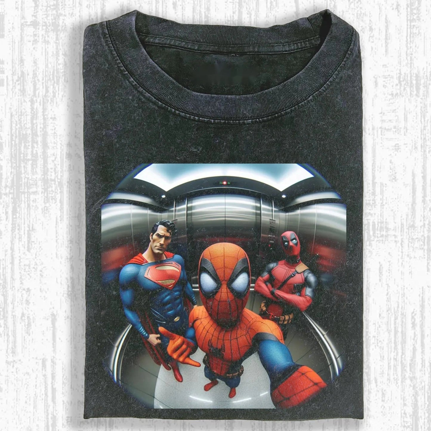 DEADPOOL & S. & SUPERMAN T-SHIRT