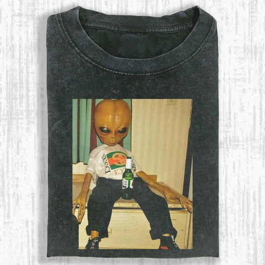 Drinking Alien Tee