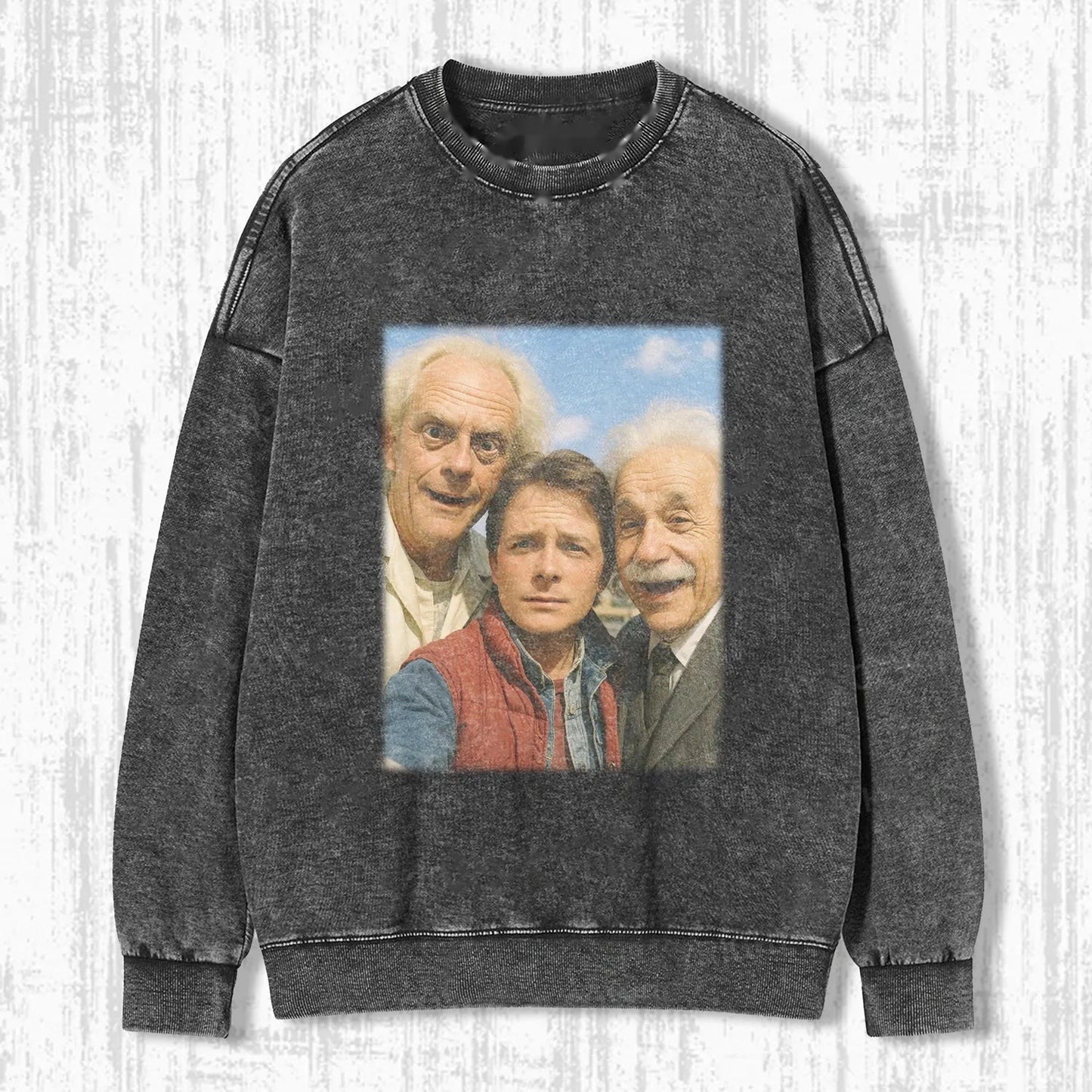 EINSTEIN AND BTTF T-SHIRT
