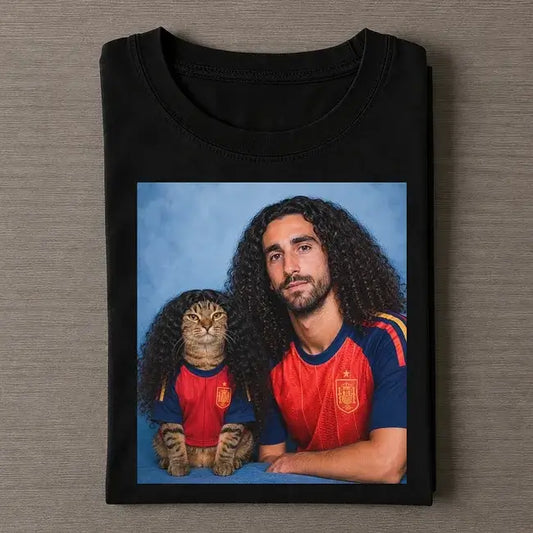 Funny Marc Cucurella & Cat Tee
