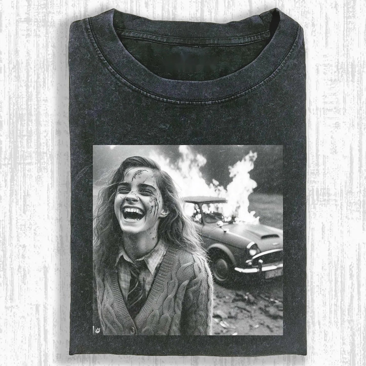 HP CAR ACCIDENT LAUGHING T-SHIRT