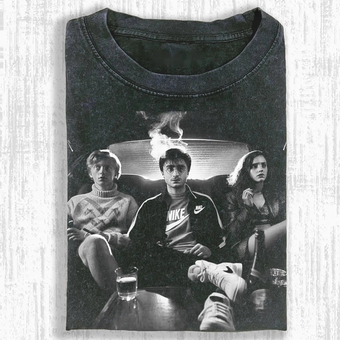 HP CAR BOY&GIRL SMOKING T-SHIRT