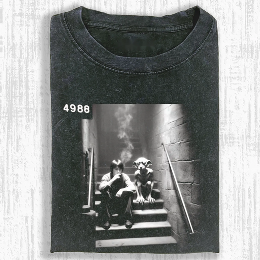 HP SMOKING MAN AND ELF T-SHIRT 1.0
