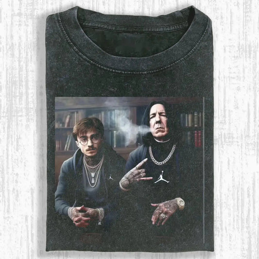 HP SMOKING TEACHER AND STUDENT T-SHIRT