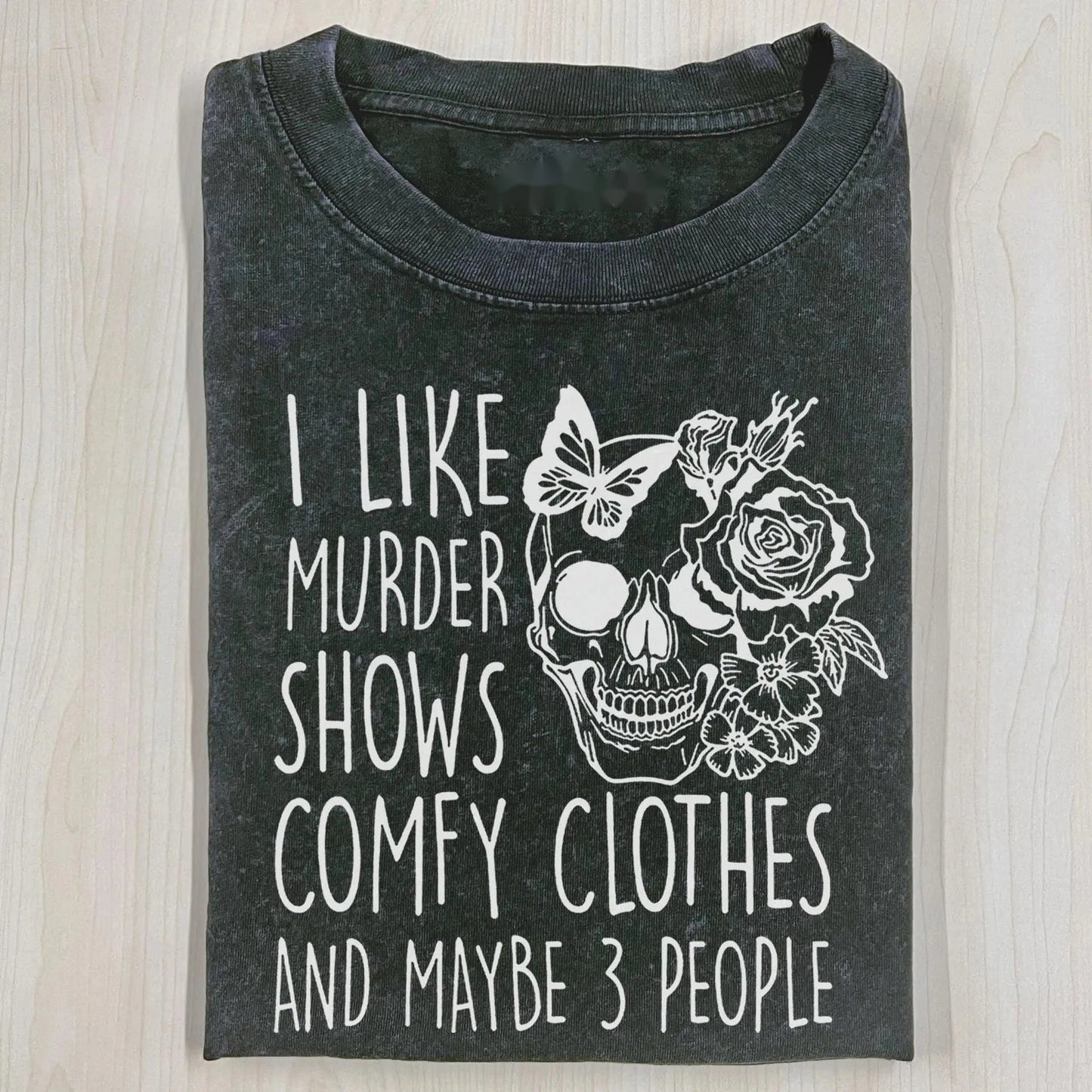 I LIKE MURDER SKELETON T-SHIRT