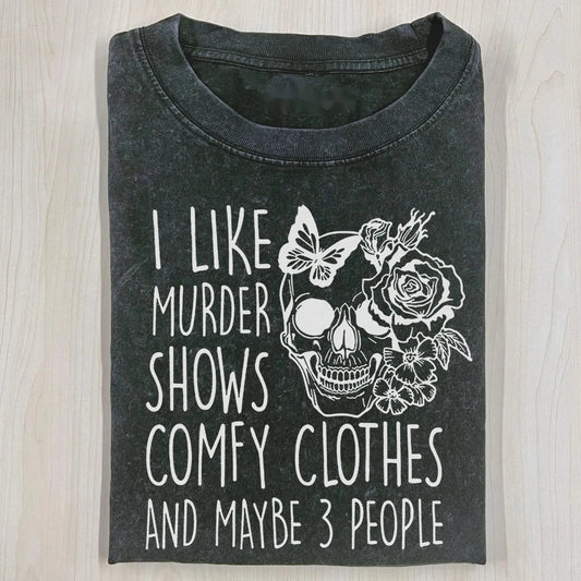 I LIKE MURDER SKELETON T-SHIRT