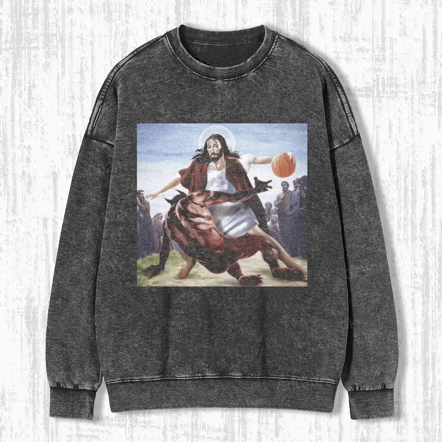 JESUS DRIBBLED THE BALL  T-SHIRT