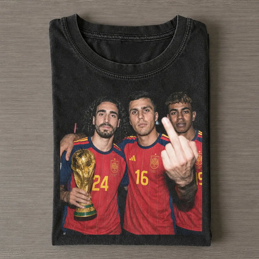 Lamine Yamal & Marc Cucurella & Rodri FIFA 2026 Champion Tee