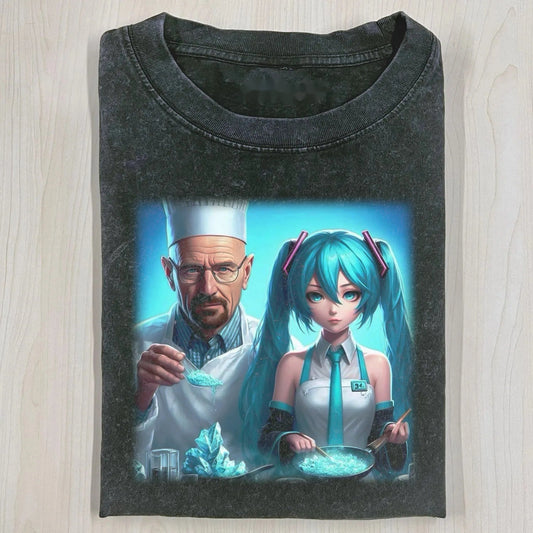 MIKU & WALTER WHITE T-SHIRT