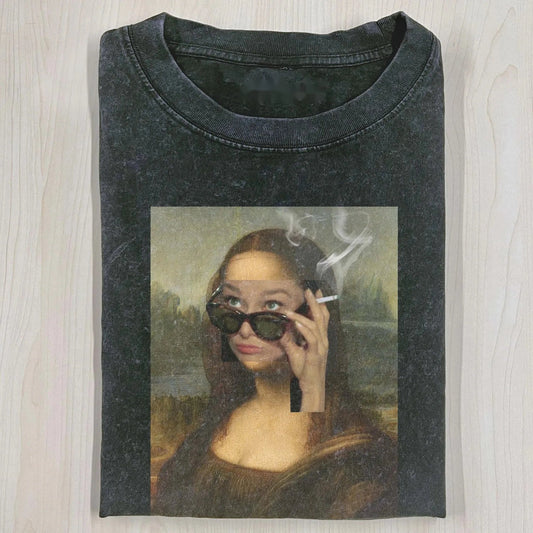 MONNA LISA & AUDREY HEPBURN T-SHIRT