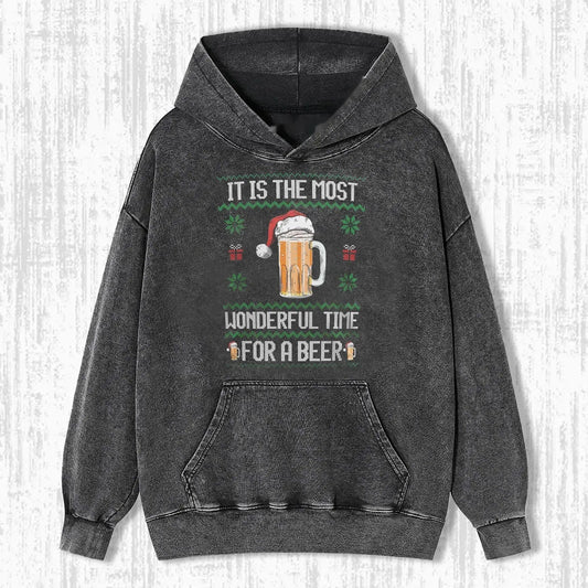 MOST WONDERFUL TIME FOR A BEER CHRISTMAS T-SHIRT