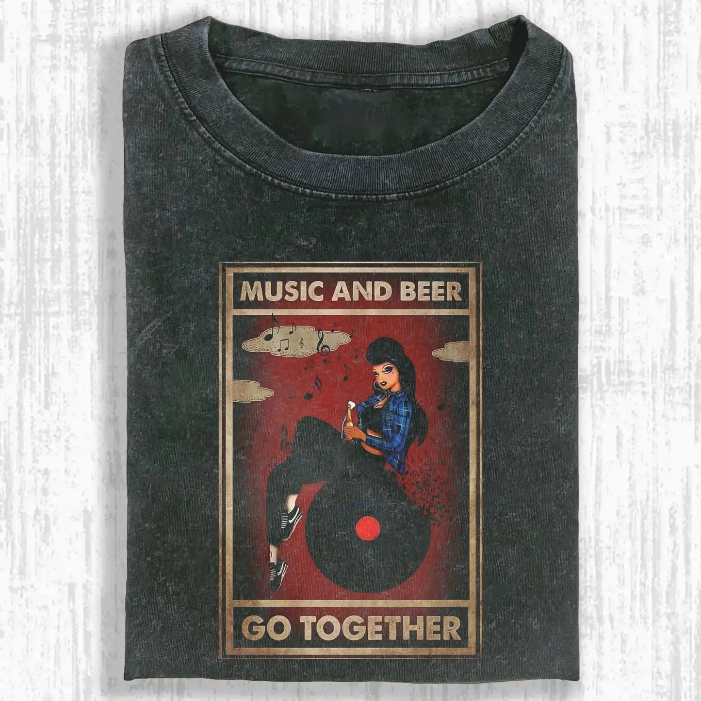 MUSIC AND BEER GO TOGETHER TEE