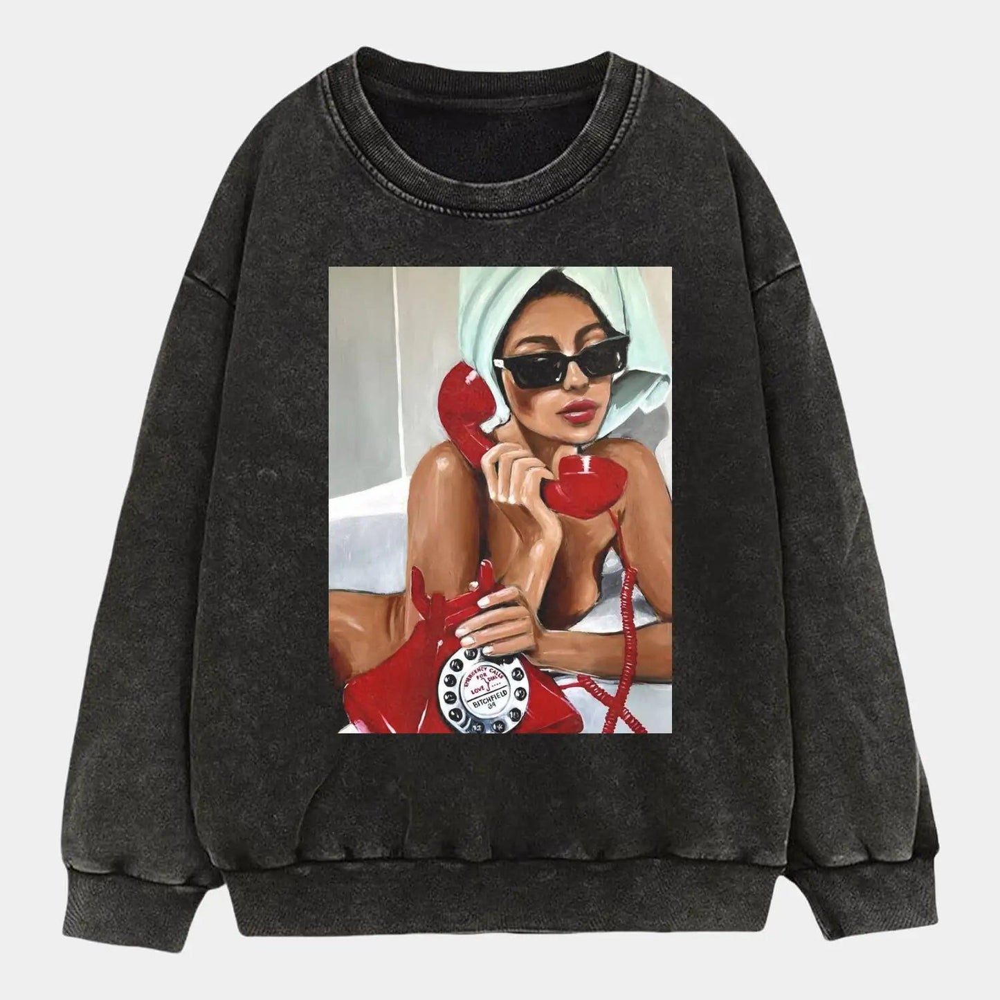 Red Phone Call Tee