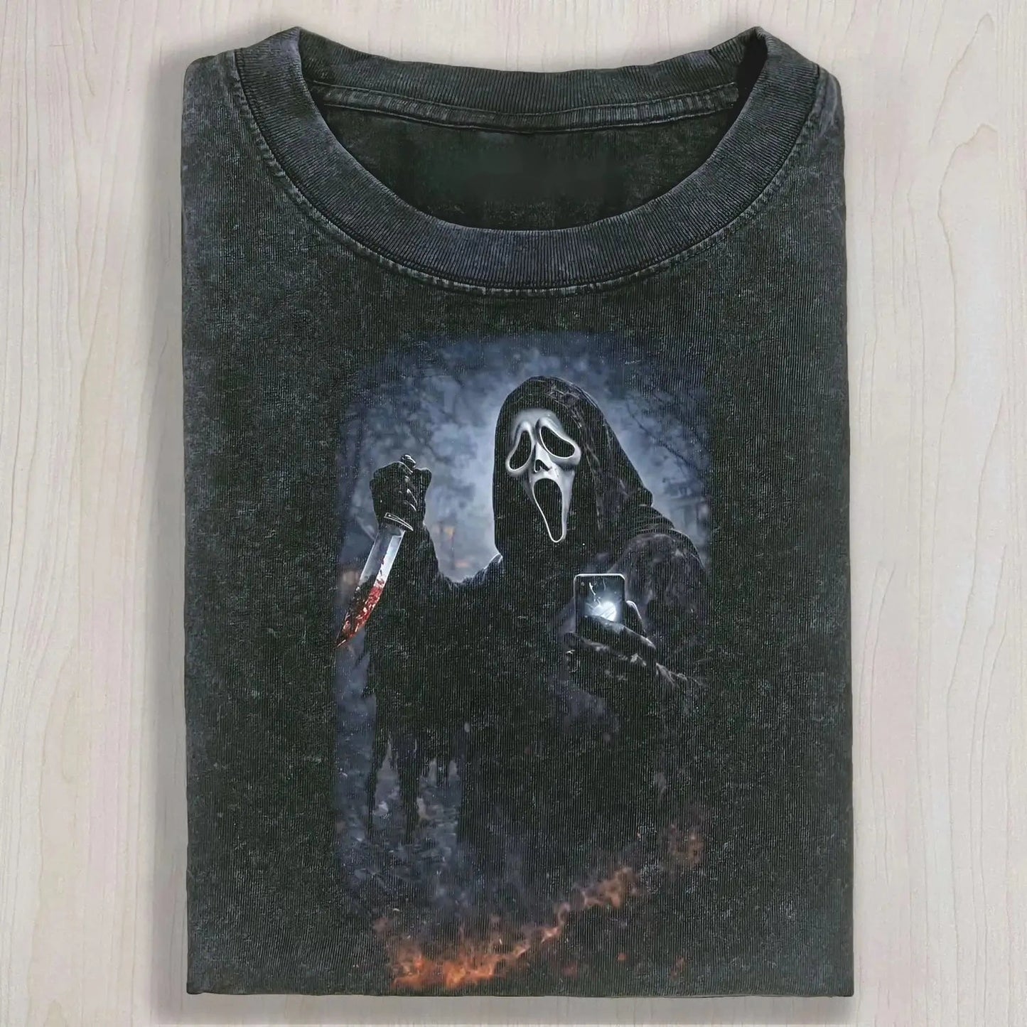 SCREAM HOLDING A PHONE TEE & SWEAT & HOOD
