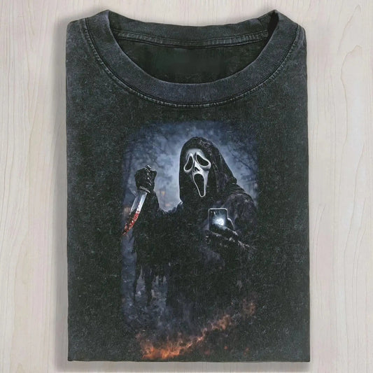 SCREAM HOLDING A PHONE TEE & SWEAT & HOOD