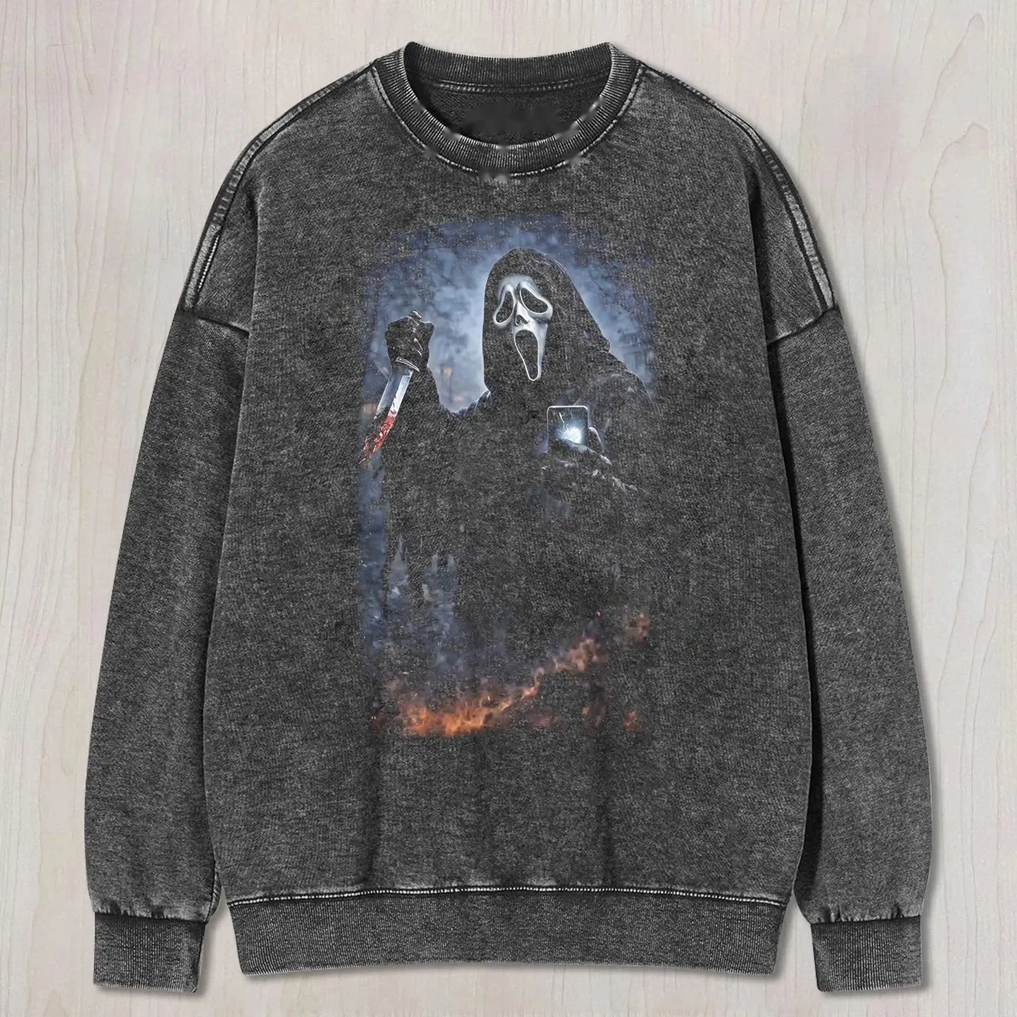 SCREAM HOLDING A PHONE TEE & SWEAT & HOOD