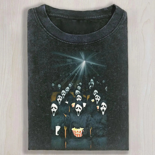 SCREAM IN THE MOVIE THEATER TEE & SWEAT & HOOD