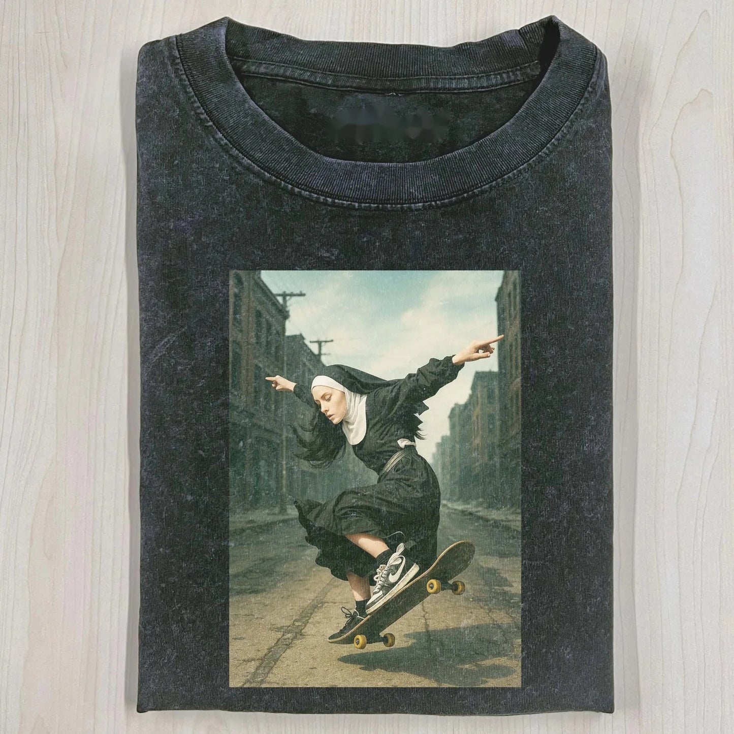 SKATEBOARDING NUNS T-SHIRT