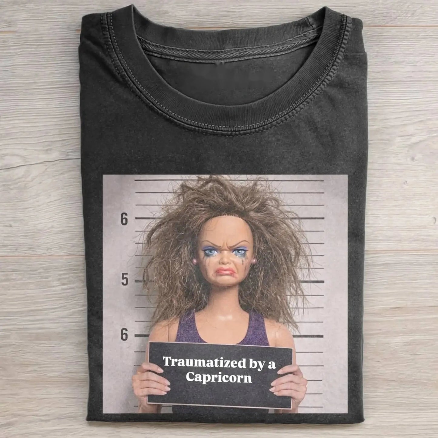 SMOKING DOLL GIRL FACE MEME TEE
