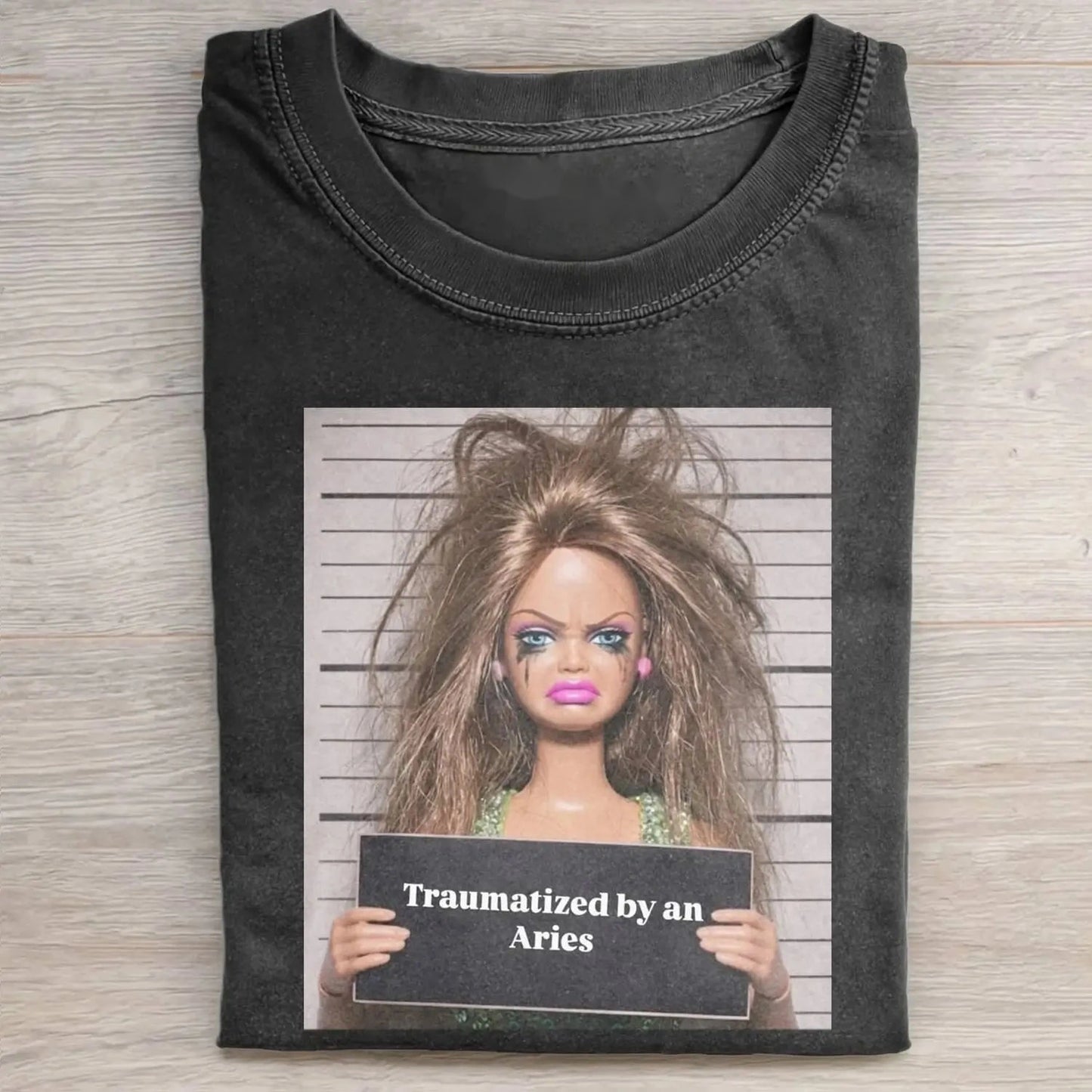 SMOKING DOLL GIRL FACE MEME TEE 3.0