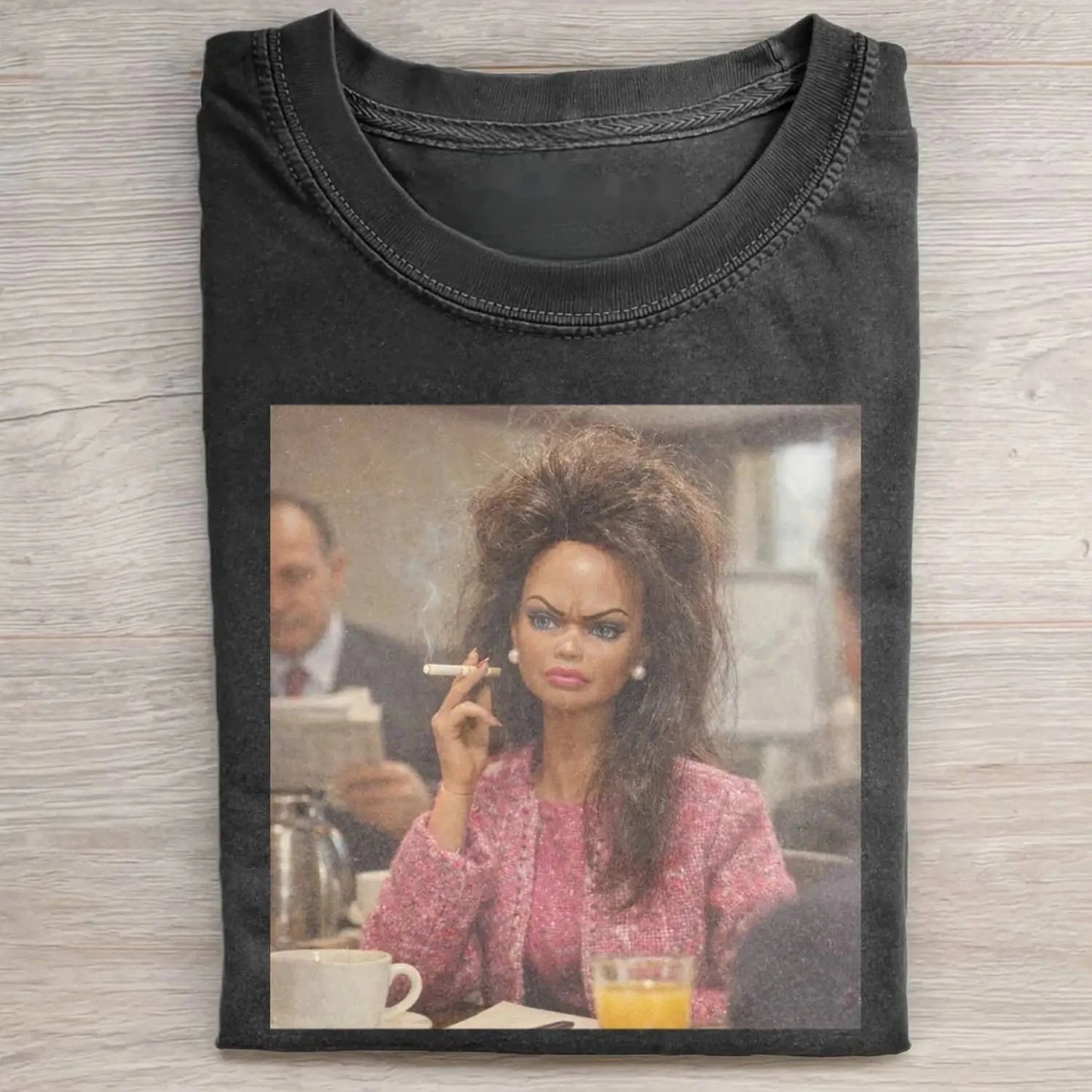SMOKING DOLL GIRL FACE MEME TEE 6.0