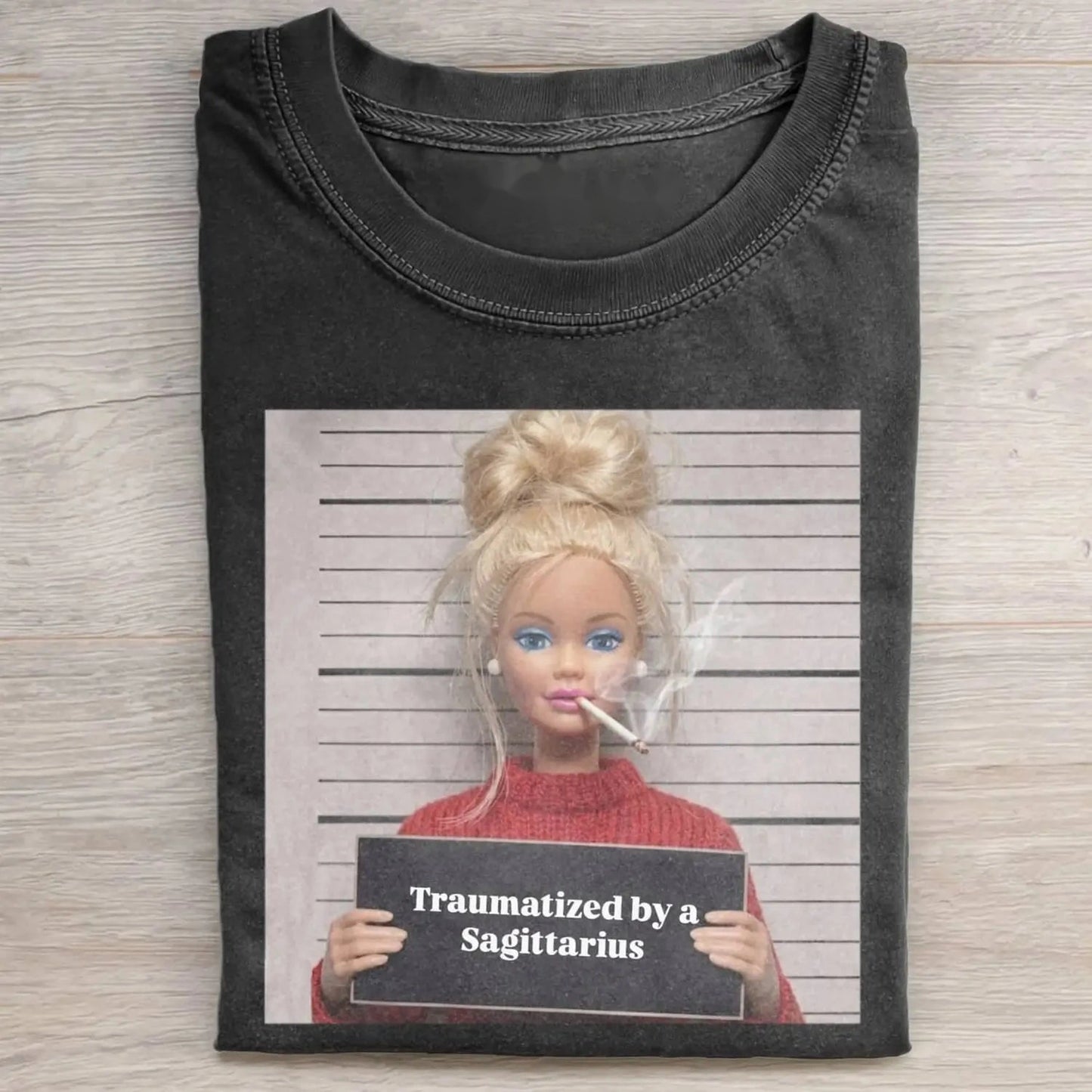 SMOKING DOLL GIRL FACE MEME TEE 8.0