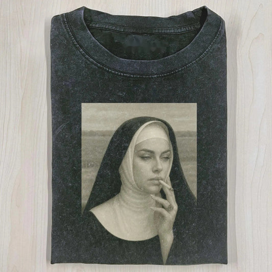 SMOKING NUNS T-SHIRT
