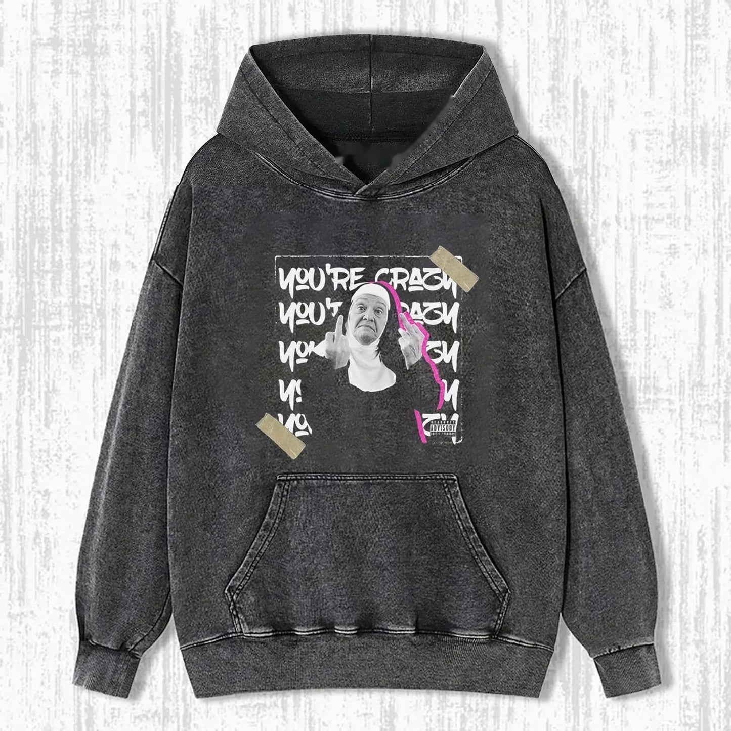 THE BAD NUN FUNNY WASHED T-SHIRT