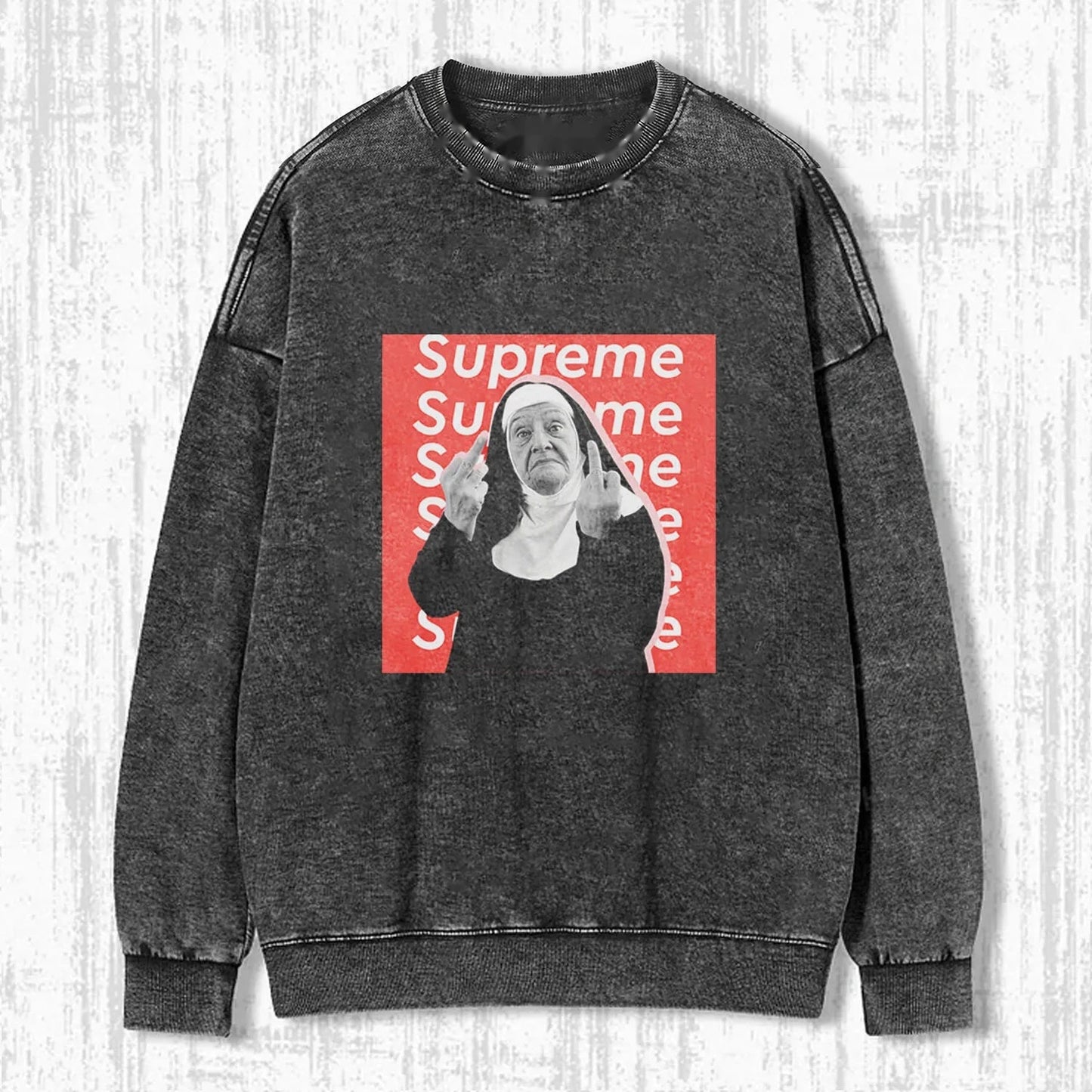 THE BAD NUN FUNNY WASHED T-SHIRT V1.0
