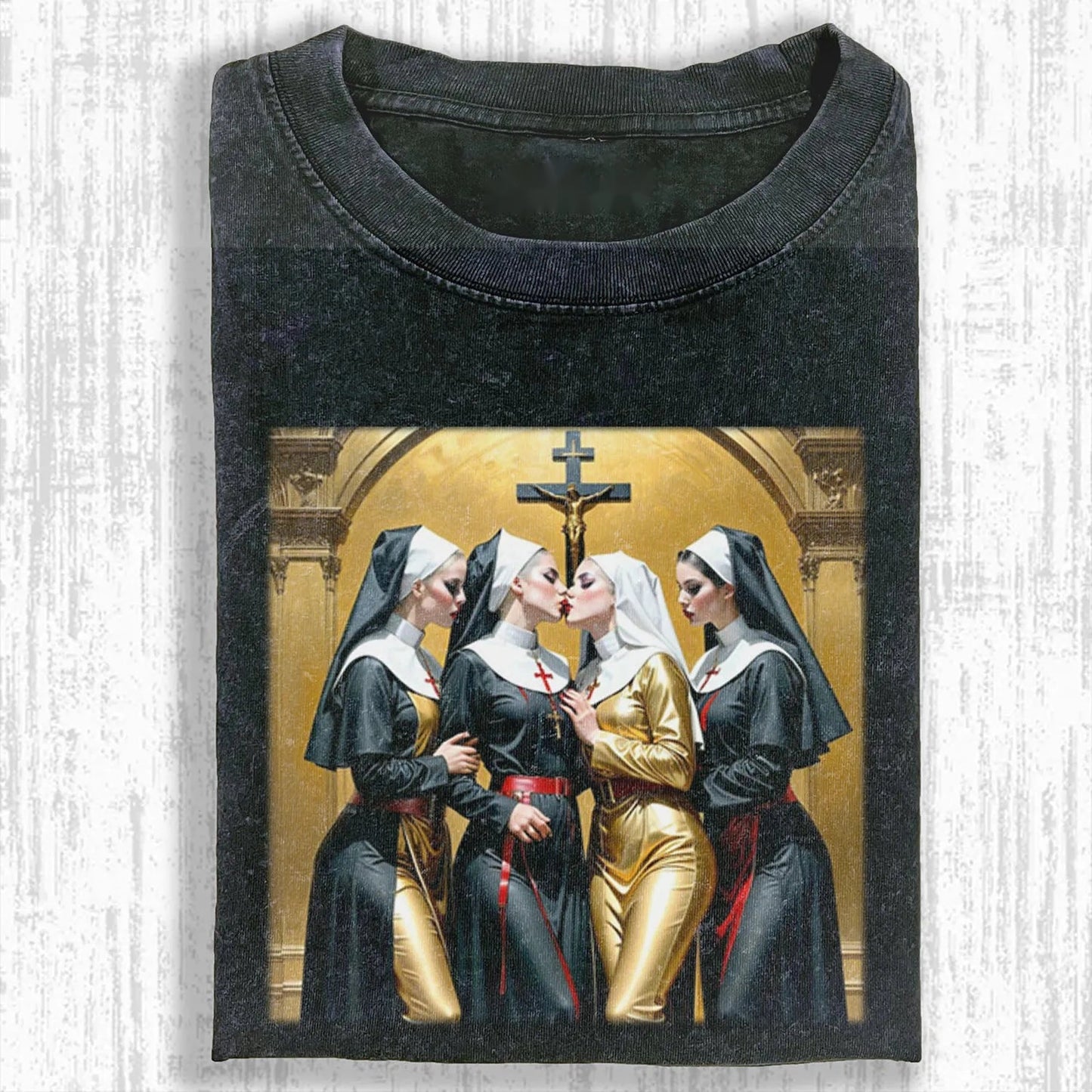 THE BAD NUN WASHED T-SHIRT V1.0