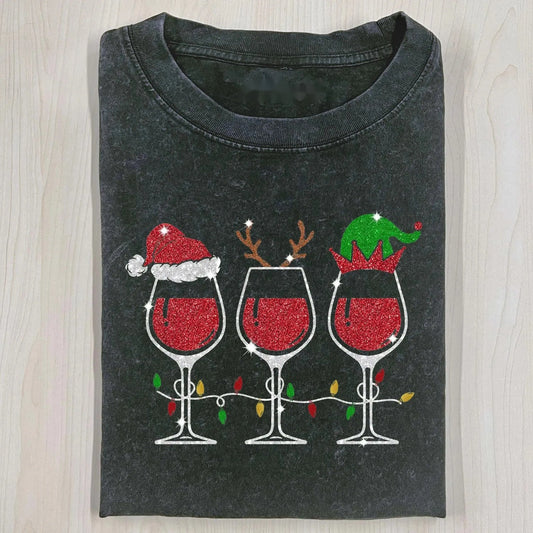 WINE CHRISTMAS T-SHIRT