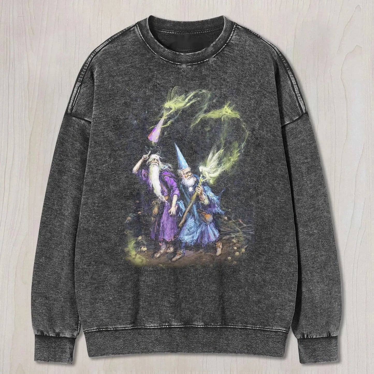 WIZARD DUO WITH GLOWING MAGIC ART TEE & SWEAT & HOOD