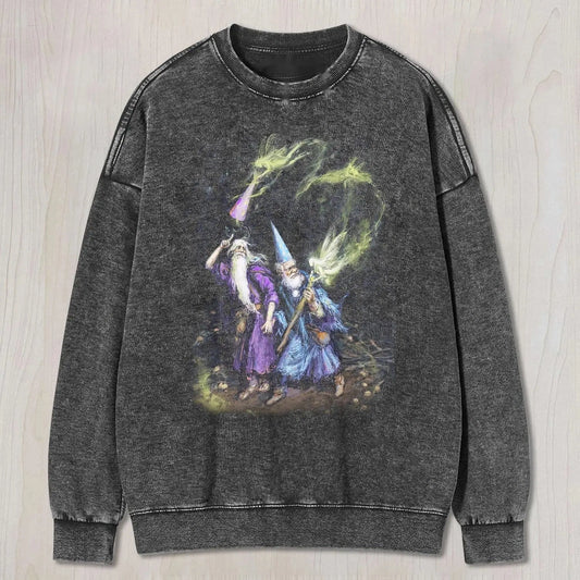 WIZARD DUO WITH GLOWING MAGIC ART TEE & SWEAT & HOOD