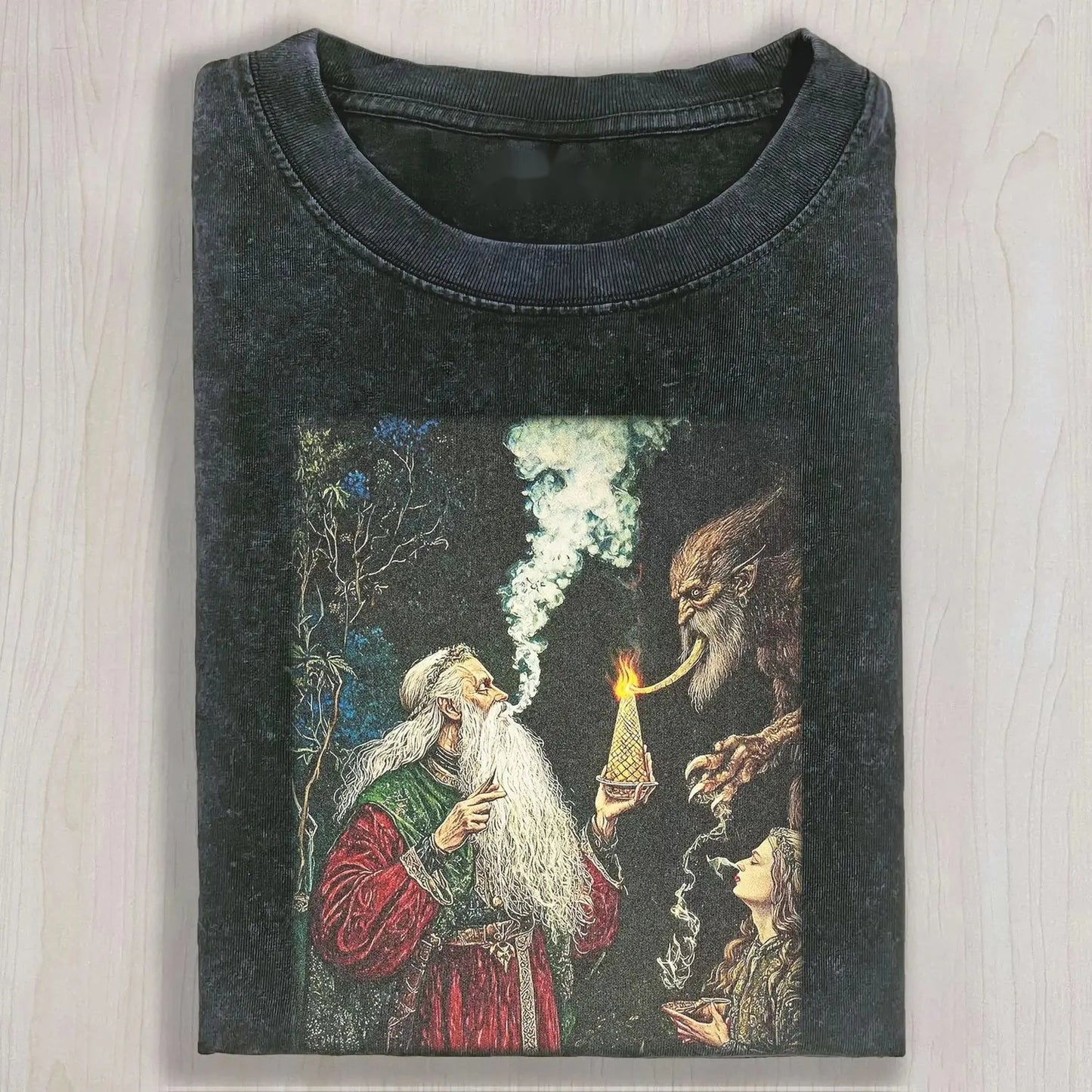 RETRO FANTASY WIZARD SMOKING CEREMONY TEE &SWEAT & HOOD