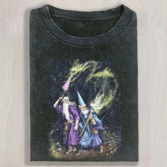 WIZARD DUO WITH GLOWING MAGIC ART TEE & SWEAT & HOOD