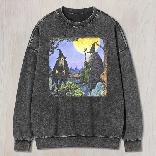 WIZARD DUO ON TREE BRANCH TEE & SWEAT & HOOD