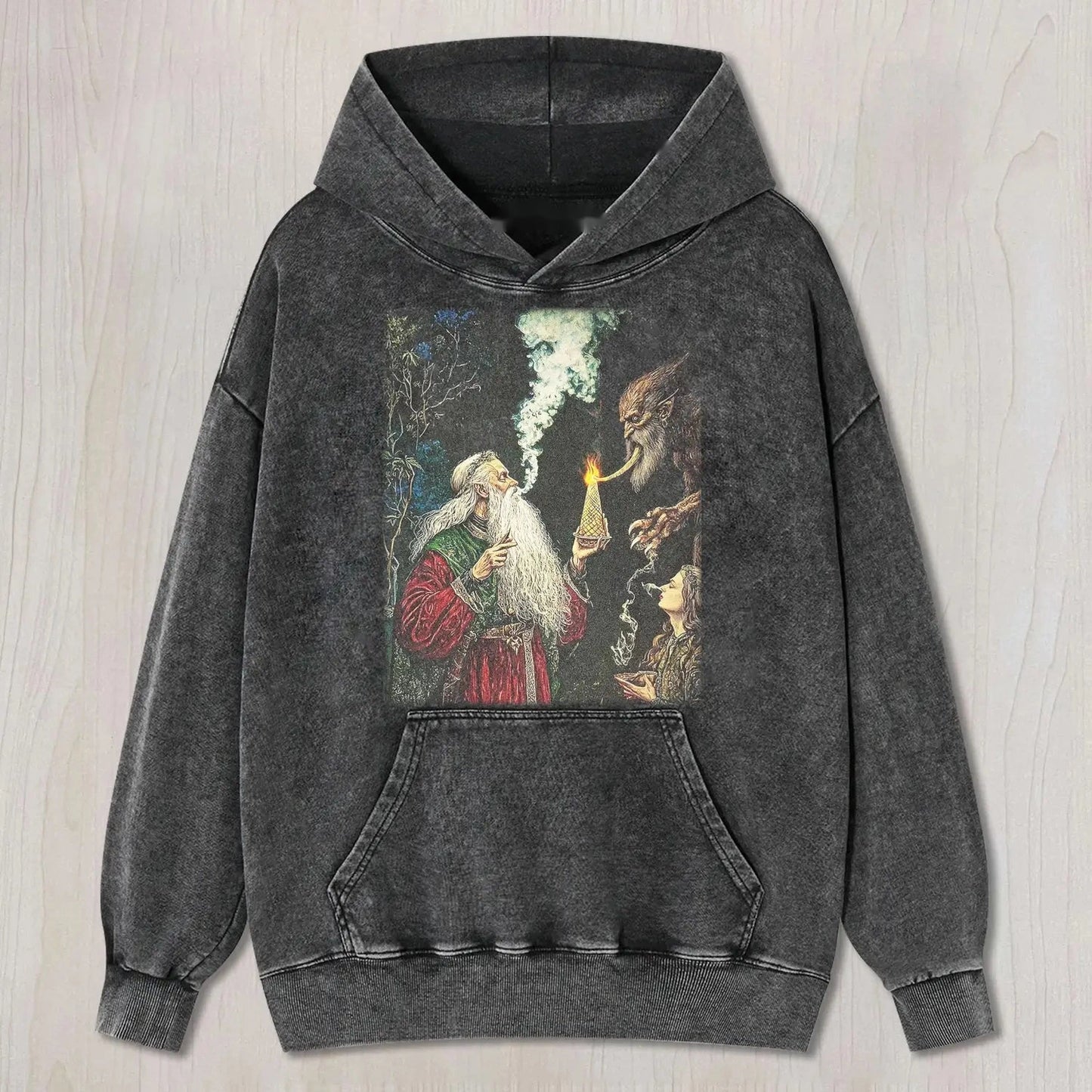 RETRO FANTASY WIZARD SMOKING CEREMONY TEE &SWEAT & HOOD