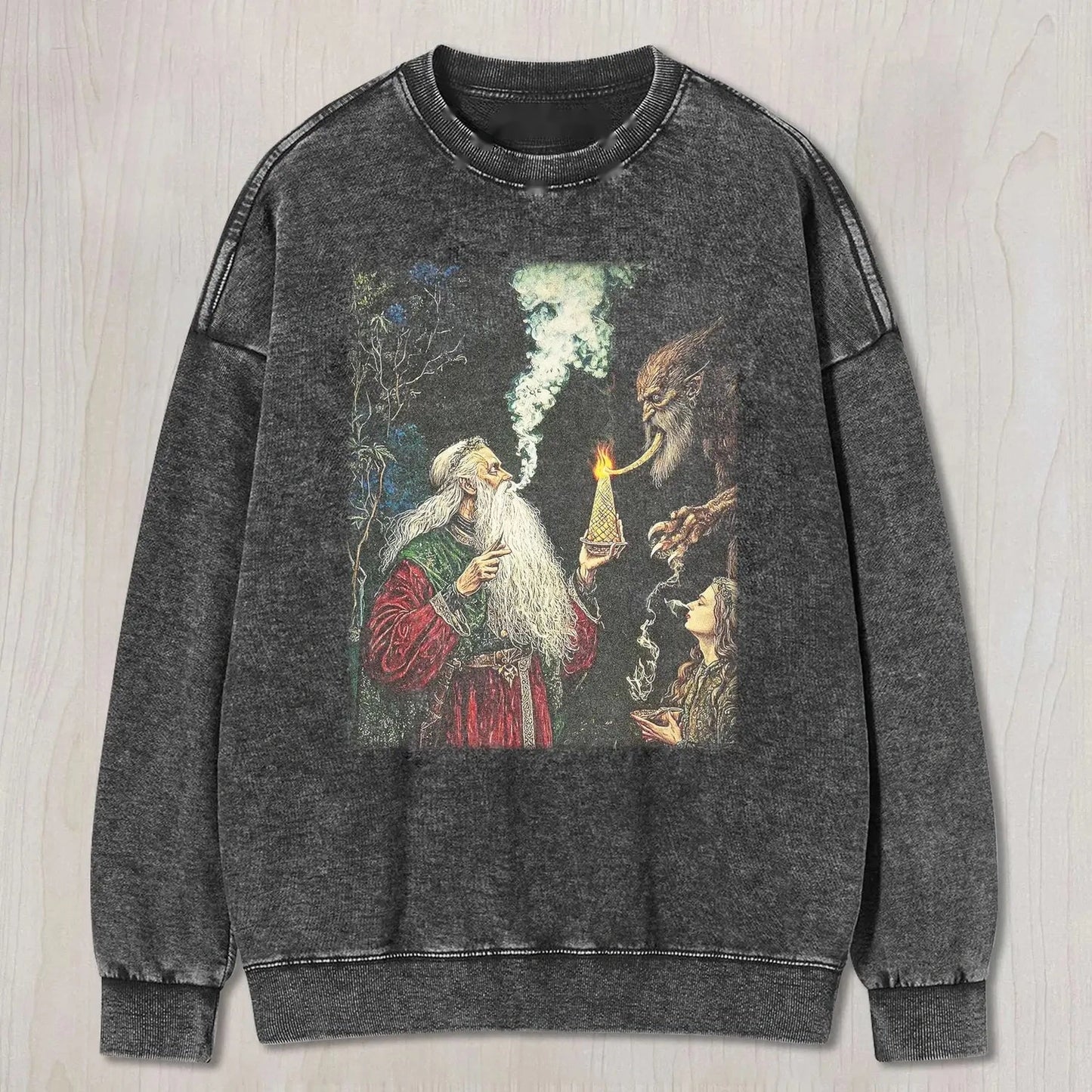 RETRO FANTASY WIZARD SMOKING CEREMONY TEE &SWEAT & HOOD