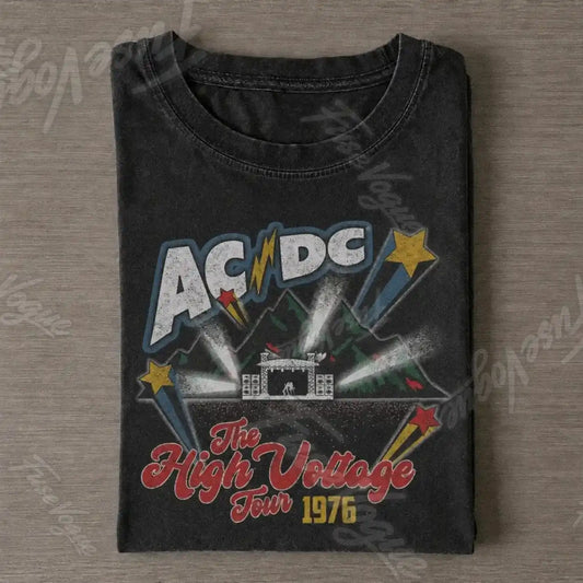 AC_DC The High Voltage Tour Graphic Raglan Tee - FUSEVOGUE