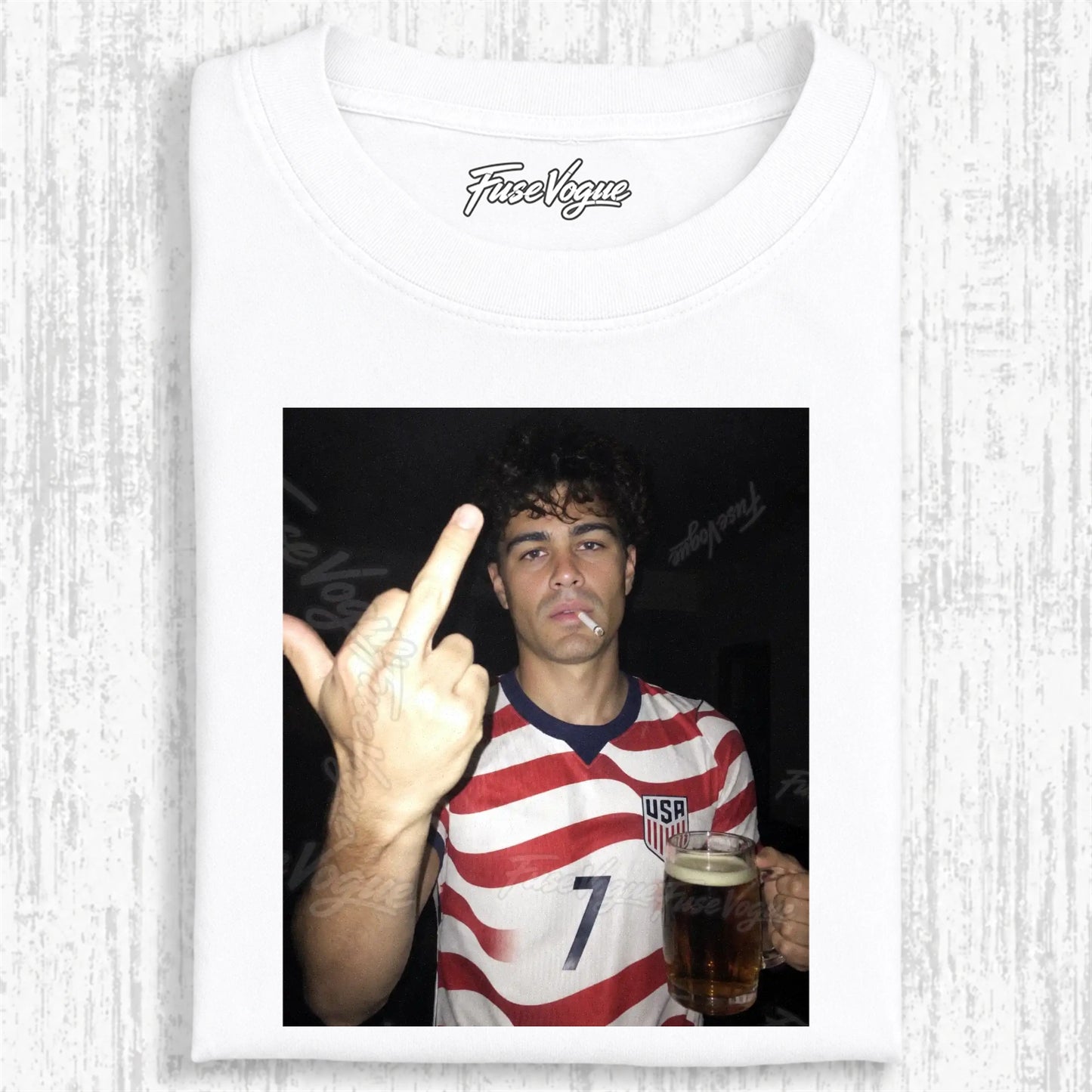 American Soccer Style Tee 2 - FUSEVOGUE