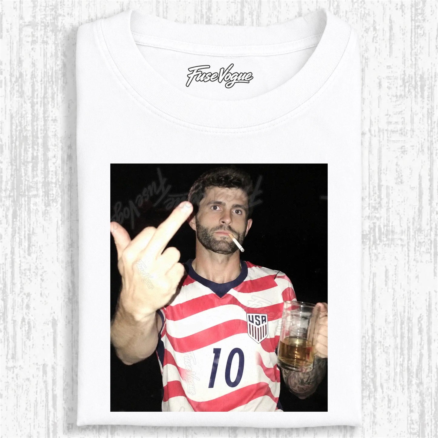 American Soccer Style Tee 4 - FUSEVOGUE