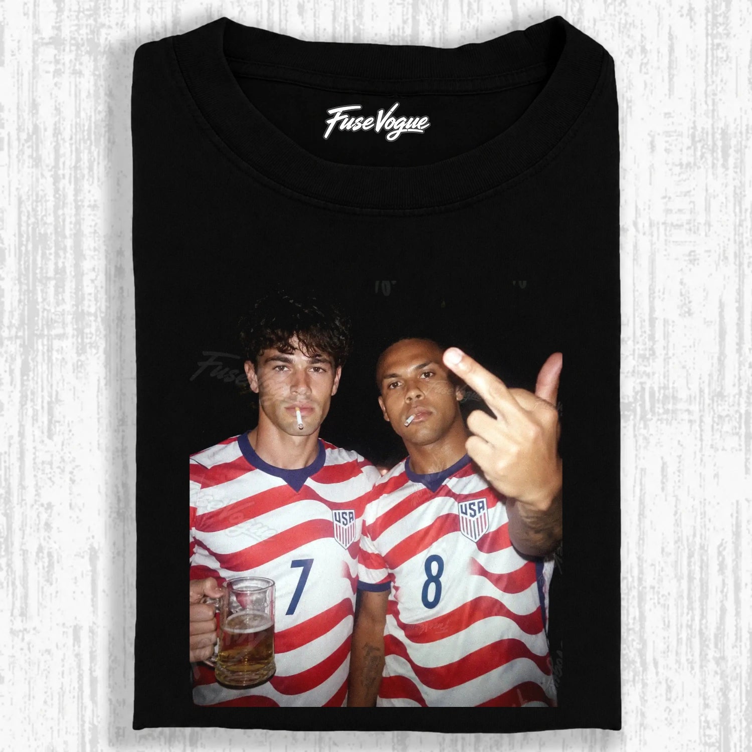 American Soccer Style Tee 5 - FUSEVOGUE