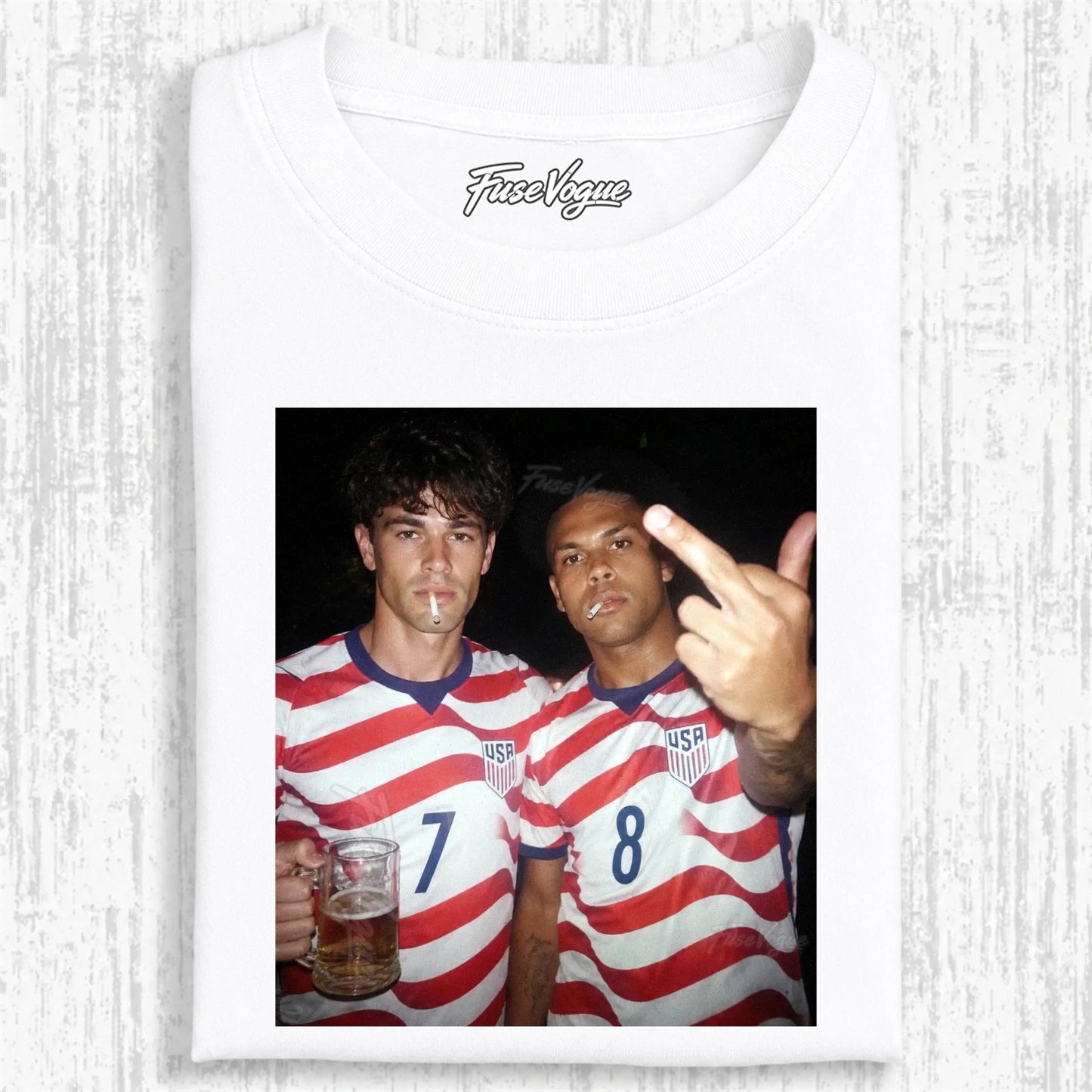 American Soccer Style Tee 5 - FUSEVOGUE