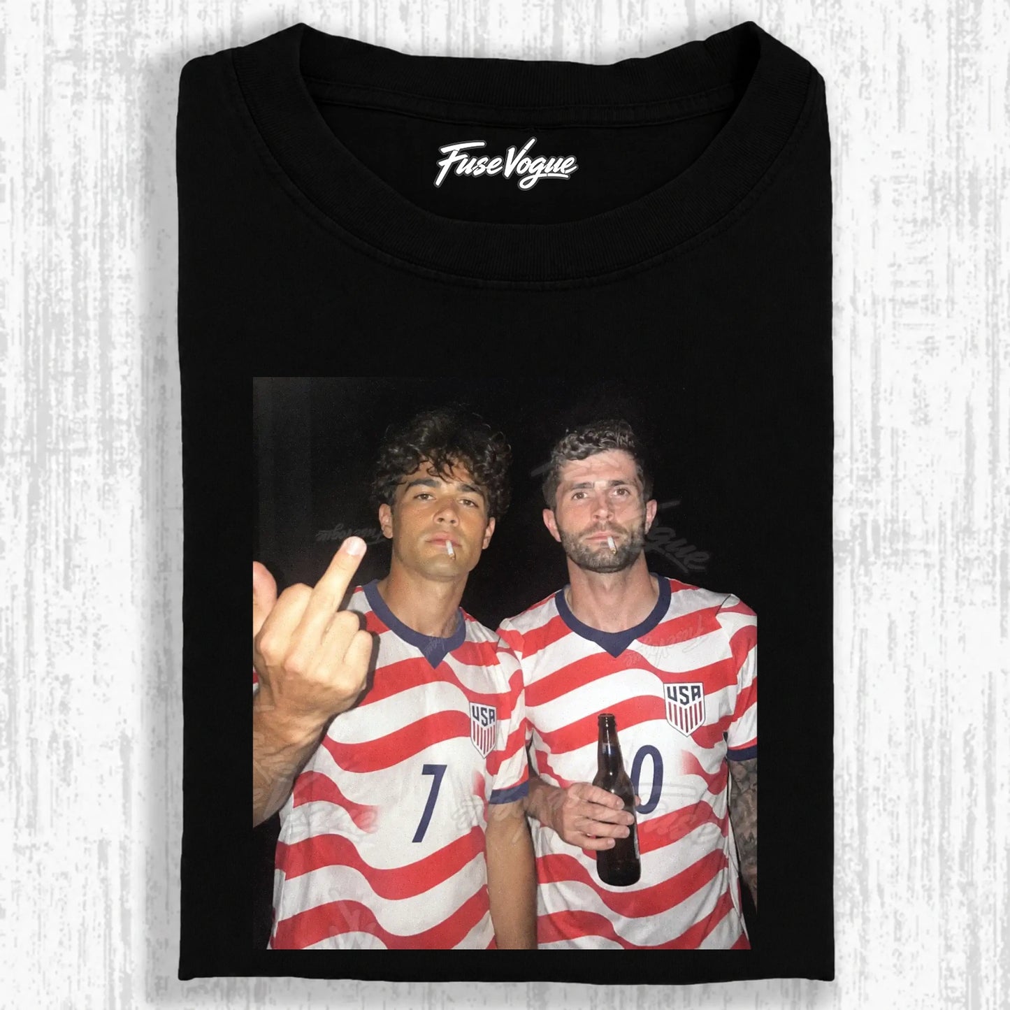 American Soccer Style Tee 6 - FUSEVOGUE