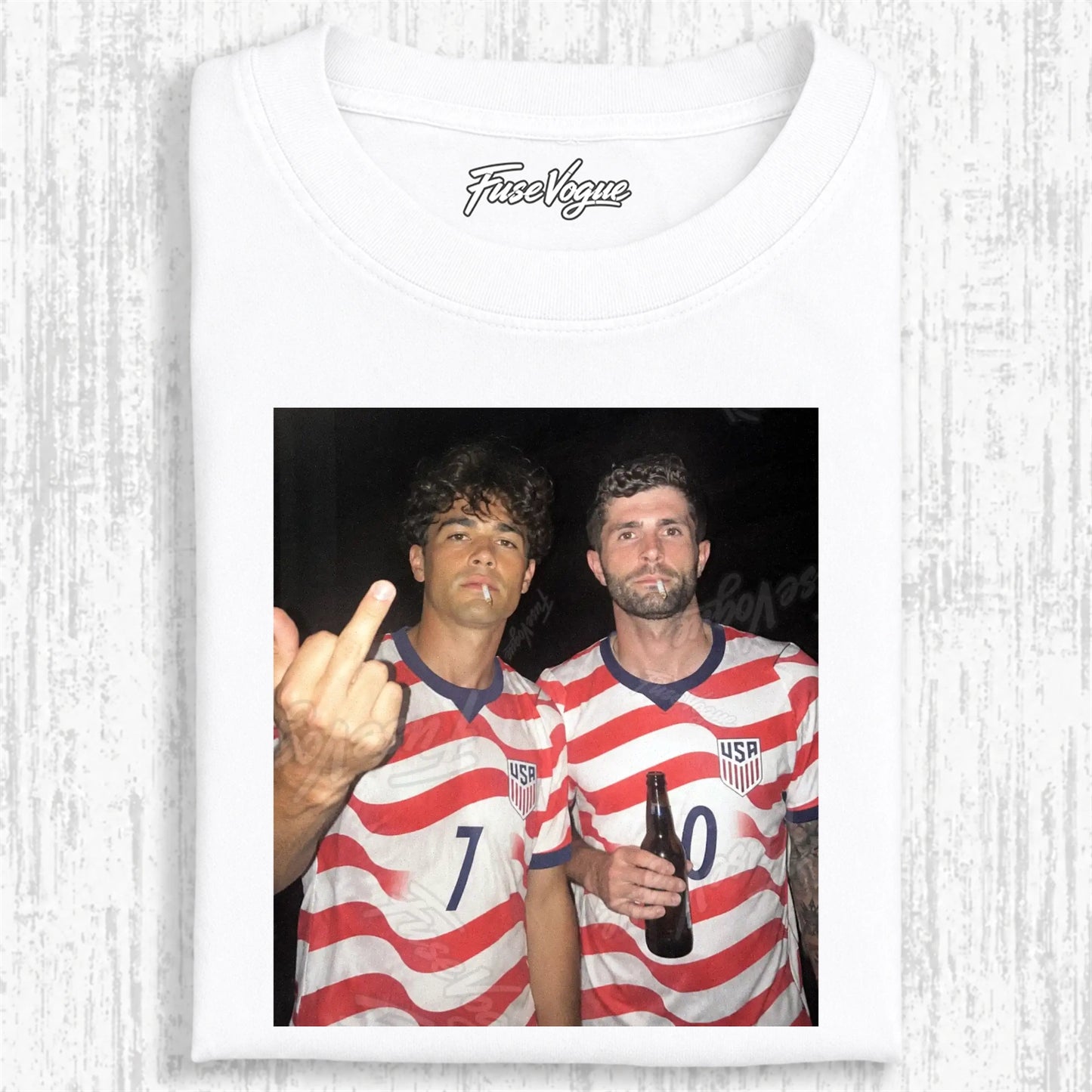 American Soccer Style Tee 6 - FUSEVOGUE