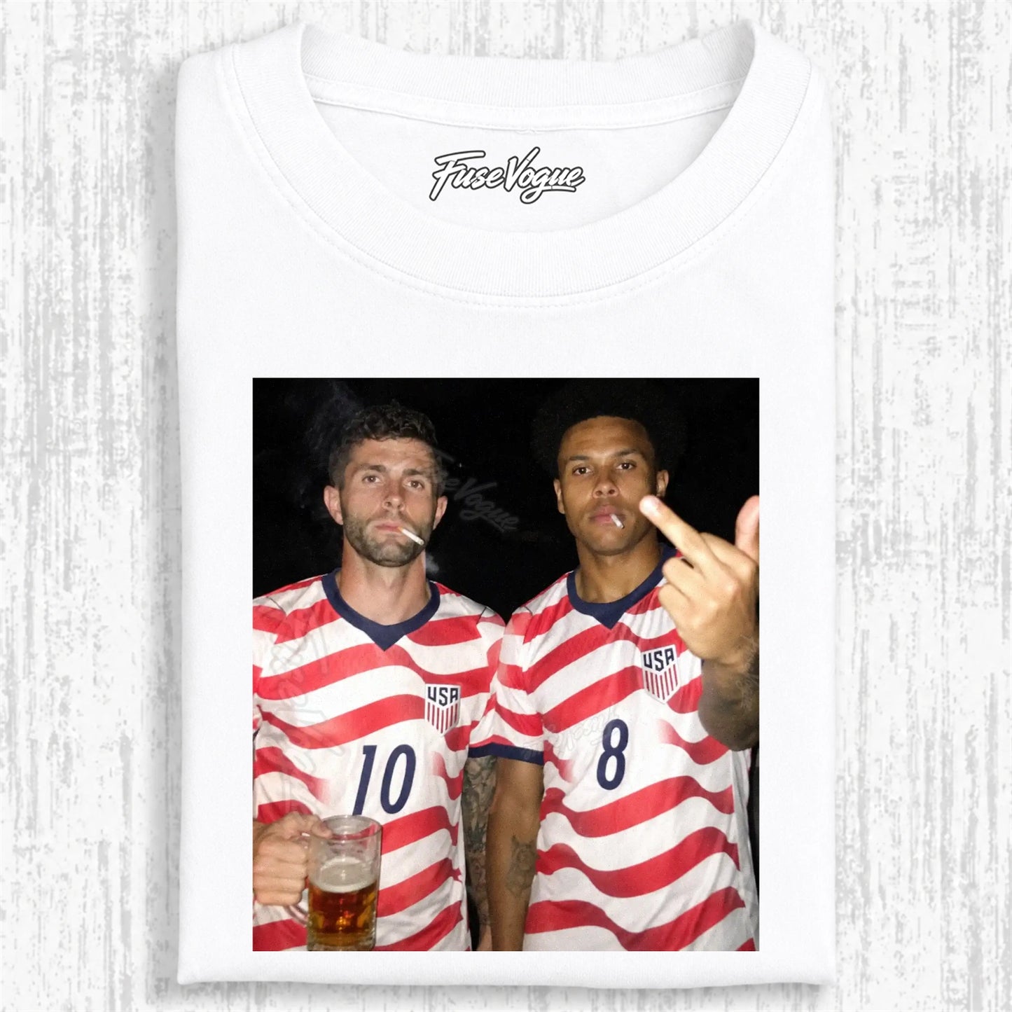 American Soccer Style Tee 7 - FUSEVOGUE