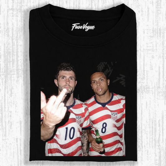 American Soccer Style Tee 8 - FUSEVOGUE