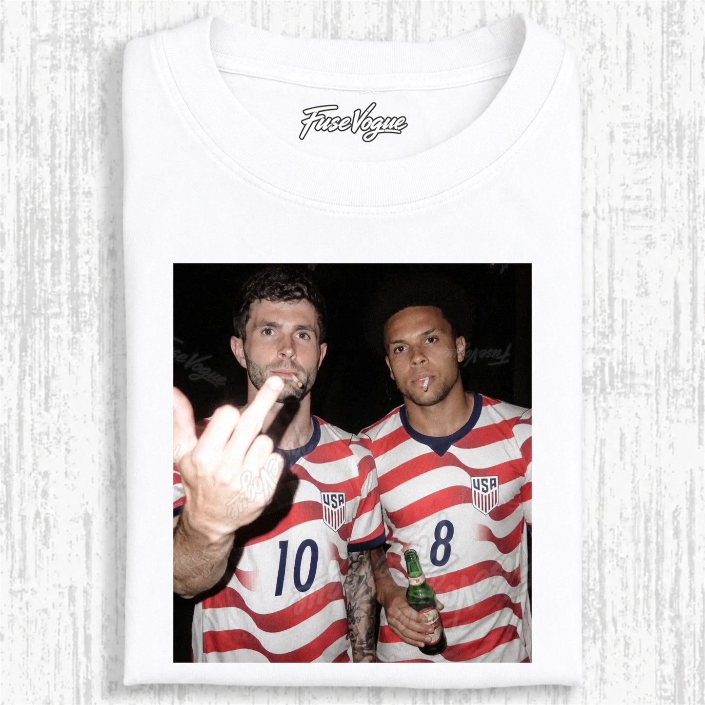 American Soccer Style Tee 8 - FUSEVOGUE