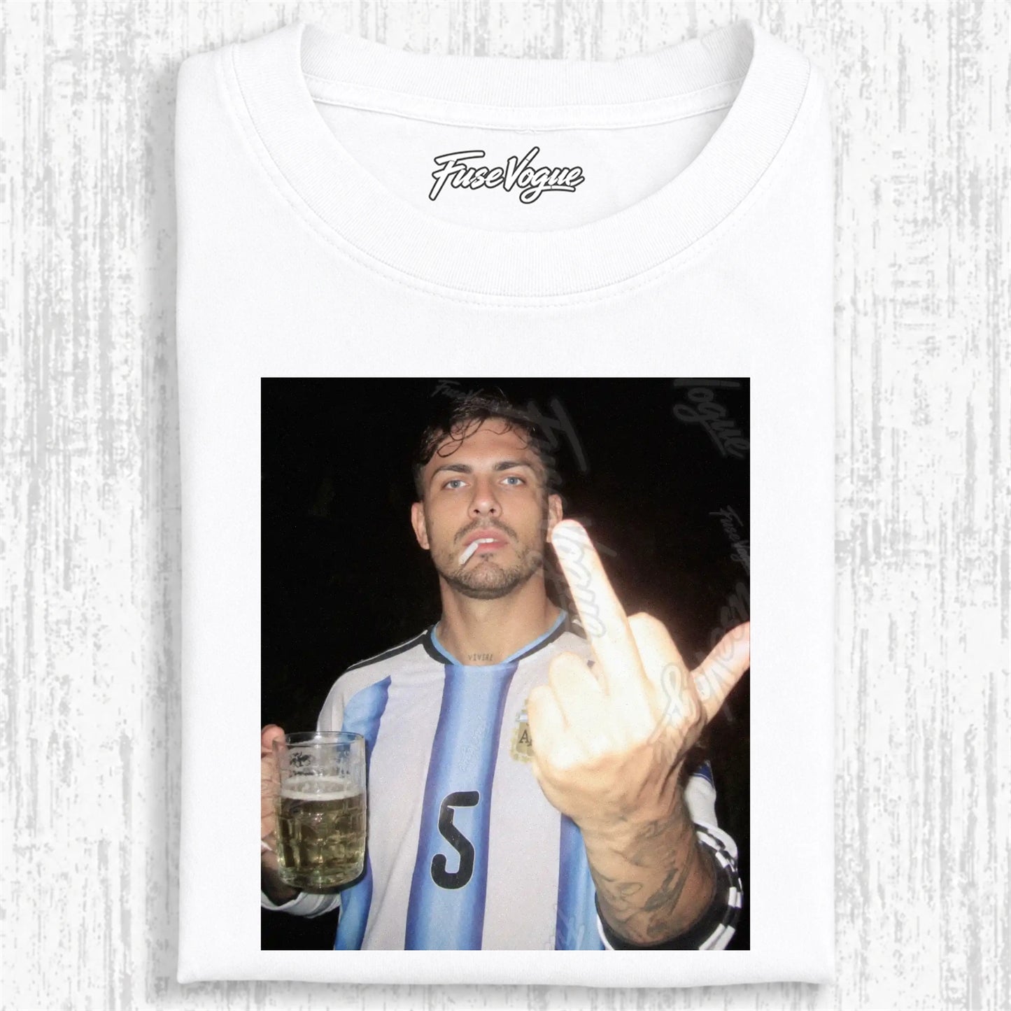 Argentina Football Style Tee 10 - FUSEVOGUE